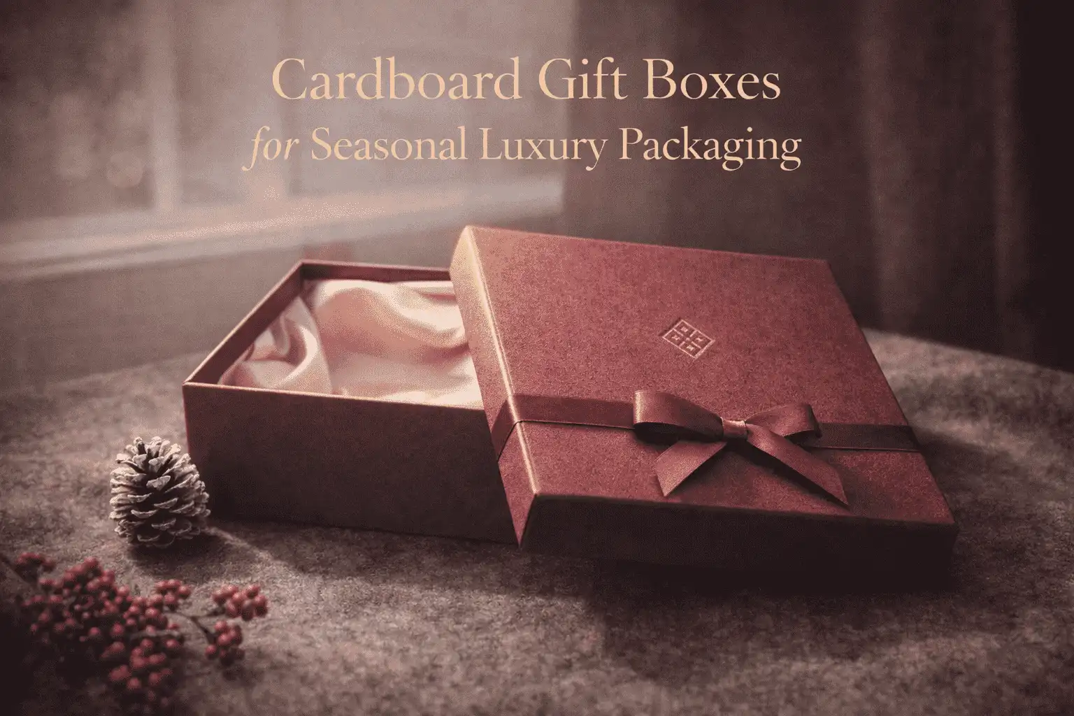 Cardboard Gift Boxes for Seasonal Luxury Packaging